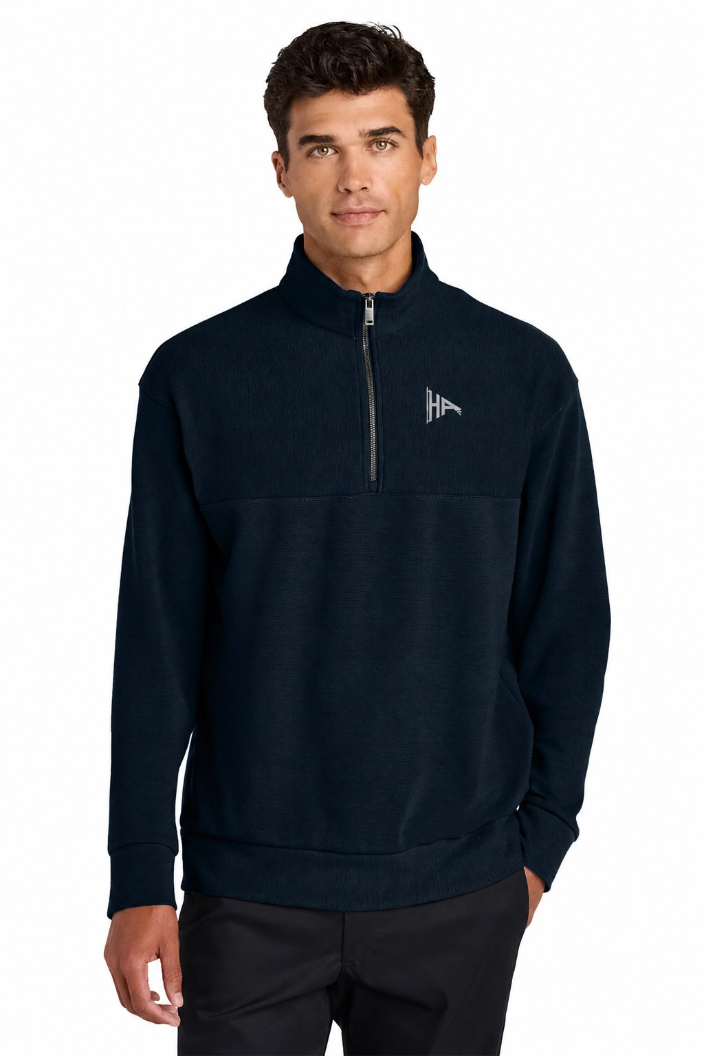 Hamptons Apparel Linear Texture Quarter-Zip - Image 3